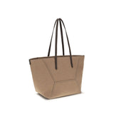 Brunello Cucinelli Beige Cotton Shoulder Bag