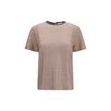 Brunello Cucinelli Orange Linen T-Shirt