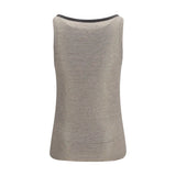 Brunello Cucinelli Beige Linen Tank Tops