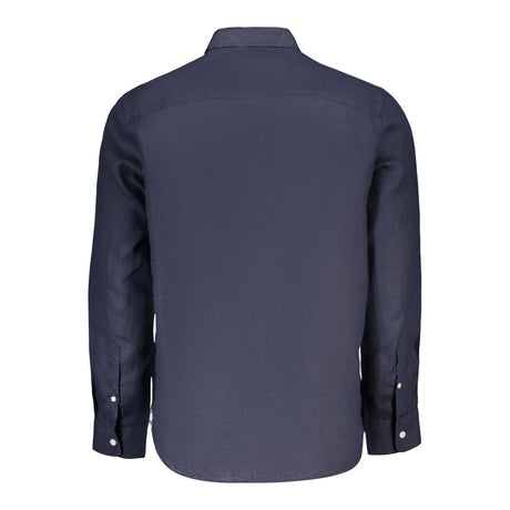 North Sails Blue Linen Men's Shirt