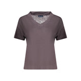 North Sails Gray Viscose Women T-Shirt