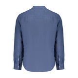 North Sails Blue Linen Mens Shirt