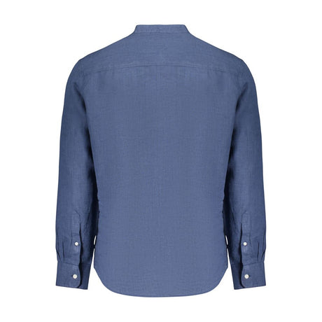 North Sails Blue Linen Mens Shirt