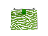 Michael Kors Greenwich Small Print Logo Crossbody Tote Chain Bag  Jungle Green $498