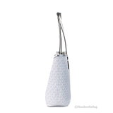 Michael Kors Jet Set Travel Girls Medium Signature Carryall Tote White MK
