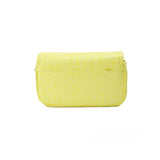 Marc Jacobs The Mini Shoulder Bag Yellow Embossed Leather Crossbody Bag