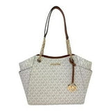 Michael Kors Jet Set Travel Large Logo Tote Vanilla
