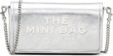 Marc Jacobs The Metallic Leather Chain Mini Bag - Silver