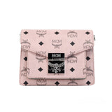 MCM Signature Patricia Leather Mini Flap Lock Crossbody Bag