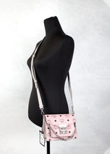MCM Signature Patricia Leather Mini Flap Lock Crossbody Bag