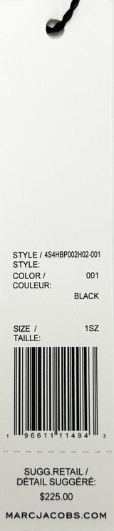 Marc Jacobs Small Black Quilted Backpack Bookbag