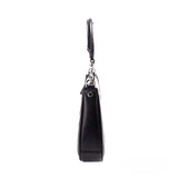 Marc Jacobs Natural Black Canvas Leather Hobo Shoulder Handbag Purse