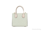 Michael Kors MICHAEL KORS Mercer 35S1GM9M2B Medium Logo And Leather Accordion Crossbody Bag In Powder Blush Multi