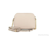 Michael Kors Women'S Jet Set Travel Dome Leather Crossbody Bag