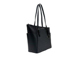 Michael Kors Charlotte Leather Top Zip Tote Bag