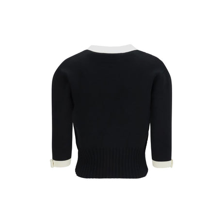 Valentino Black Cotton Cardigan