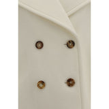 Chloé White Wool Oves Aries Coat