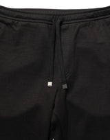 Dolce & Gabbana Black Wool Jogger Men Sweatpants Trouser Pants