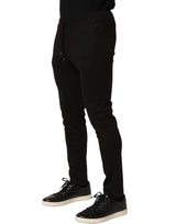 Dolce & Gabbana Black Wool Jogger Men Sweatpants Trouser Pants