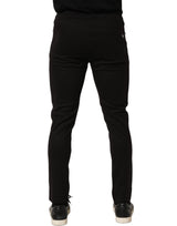 Dolce & Gabbana Black Wool Jogger Men Sweatpants Trouser Pants