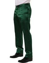 Dolce & Gabbana Dark Green Tapered Leg Dress Trouser Pants