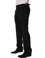 Dolce & Gabbana Black Tapered Leg Men Dress Trouser Pants