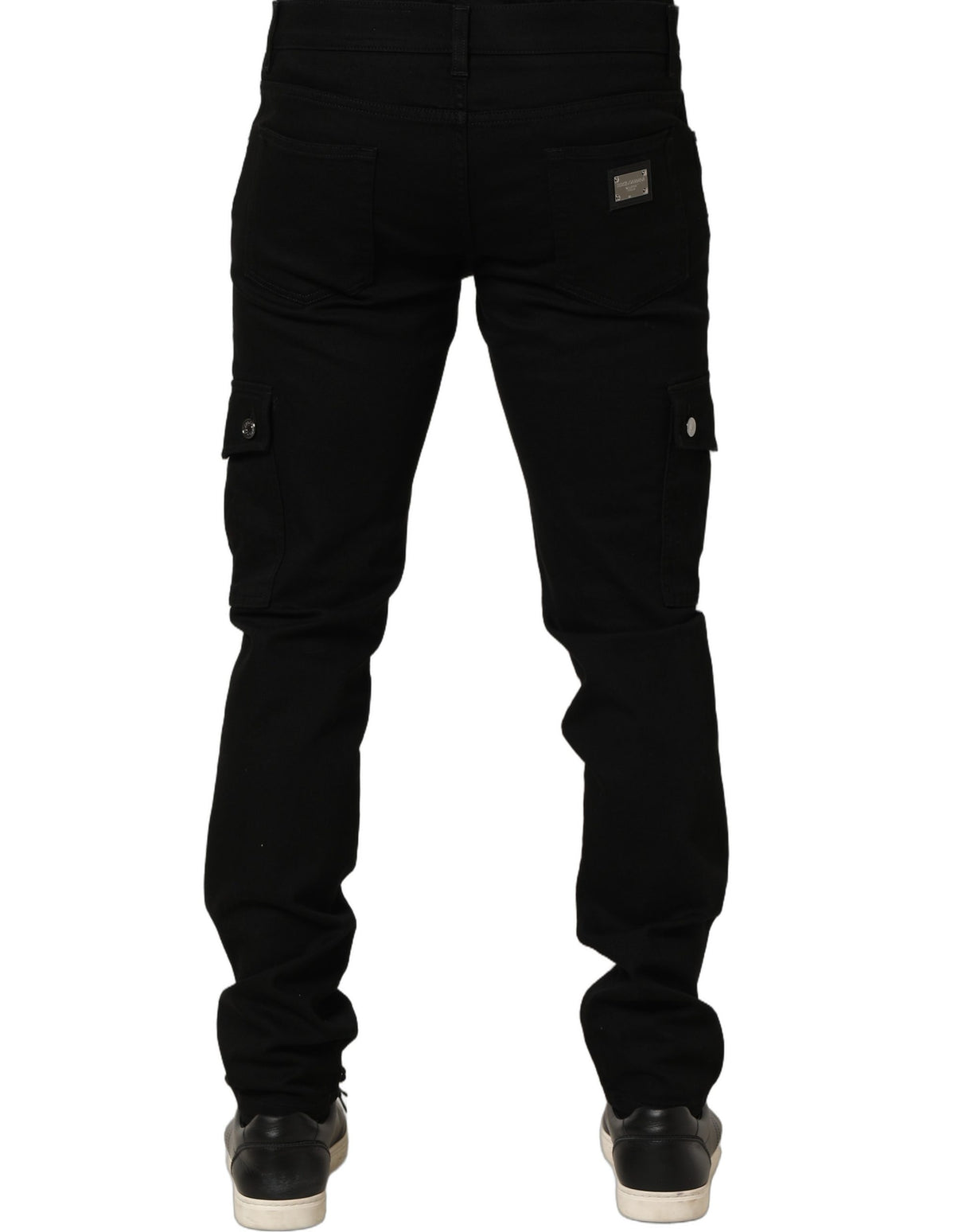 Dolce & Gabbana Black Cotton Stretch Skinny Men Denim Jeans