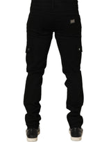 Dolce & Gabbana Black Cotton Stretch Skinny Men Denim Jeans