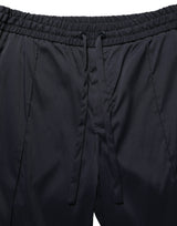 Dolce & Gabbana Black Nylon Straight Jogger Sweatpants Pants