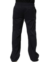 Dolce & Gabbana Black Nylon Straight Jogger Sweatpants Pants