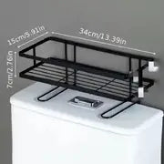 Toilet Storage Organizer with Toilet Paper Holder (1 Piece)