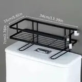 Toilet Storage Organizer with Toilet Paper Holder (1 Piece)