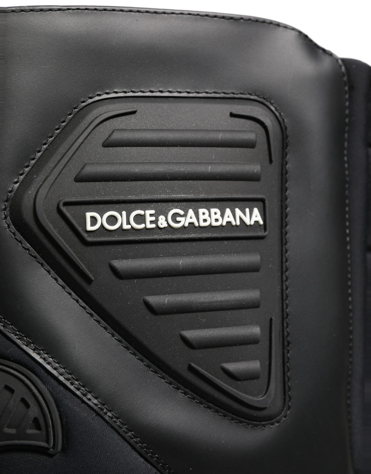Dolce & Gabbana Black Leather Biker Mid Calf Men Boots Shoes
