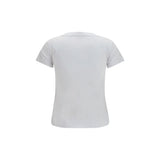 Ganni White Cotton T-Shirt