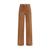 L'Agence Beige Cotton Jeans Denim