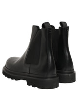 Dolce & Gabbana Black Chelsea Boots Leather Slip On Men Shoes