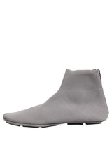 Dolce & Gabbana Gray Stretch Mesh Men Ankle Boots Shoes