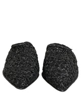Dolce & Gabbana Black Mules Slides Slippers Men Flats Shoes