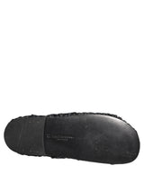 Dolce & Gabbana Black Straw Raffia Slides Sandals Flats Shoes