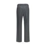 Valentino Gray Wool Oves Aries Dress Pants