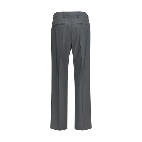 Valentino Gray Wool Oves Aries Dress Pants
