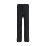 Valentino Black Wool Oves Aries Dress Pants
