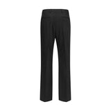 Valentino Black Wool Oves Aries Dress Pants