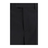 Valentino Black Wool Oves Aries Dress Pants