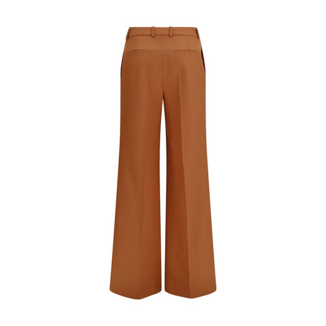 Chloé Orange Cotton Flared Pants