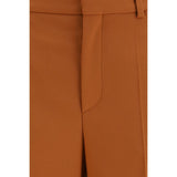 Chloé Orange Cotton Flared Pants