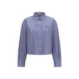 Miu Miu Blue Cotton Dress Shirt