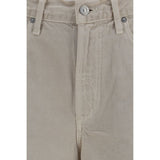 Citizens of Humanity Beige Cotton Jeans Denim
