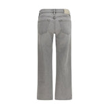 Citizens of Humanity Gray Cotton Straight-Leg Jeans