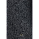 Valentino Gray Wool Oves Aries Sweatshirt